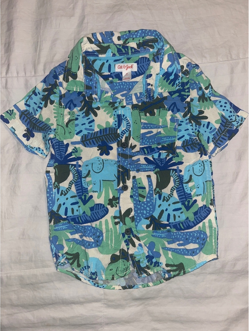 Toddler Boy Cat & Jack Button Up Sz 4T